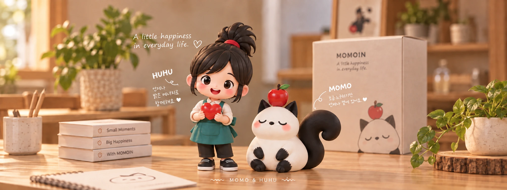 MOMO와 HUHU 캐릭터 IP